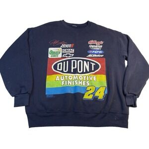 2000 Vintage‎ NASCAR Jeff Gordon #24 DuPont Racing Crewneck Sweatshirt Size L/XL